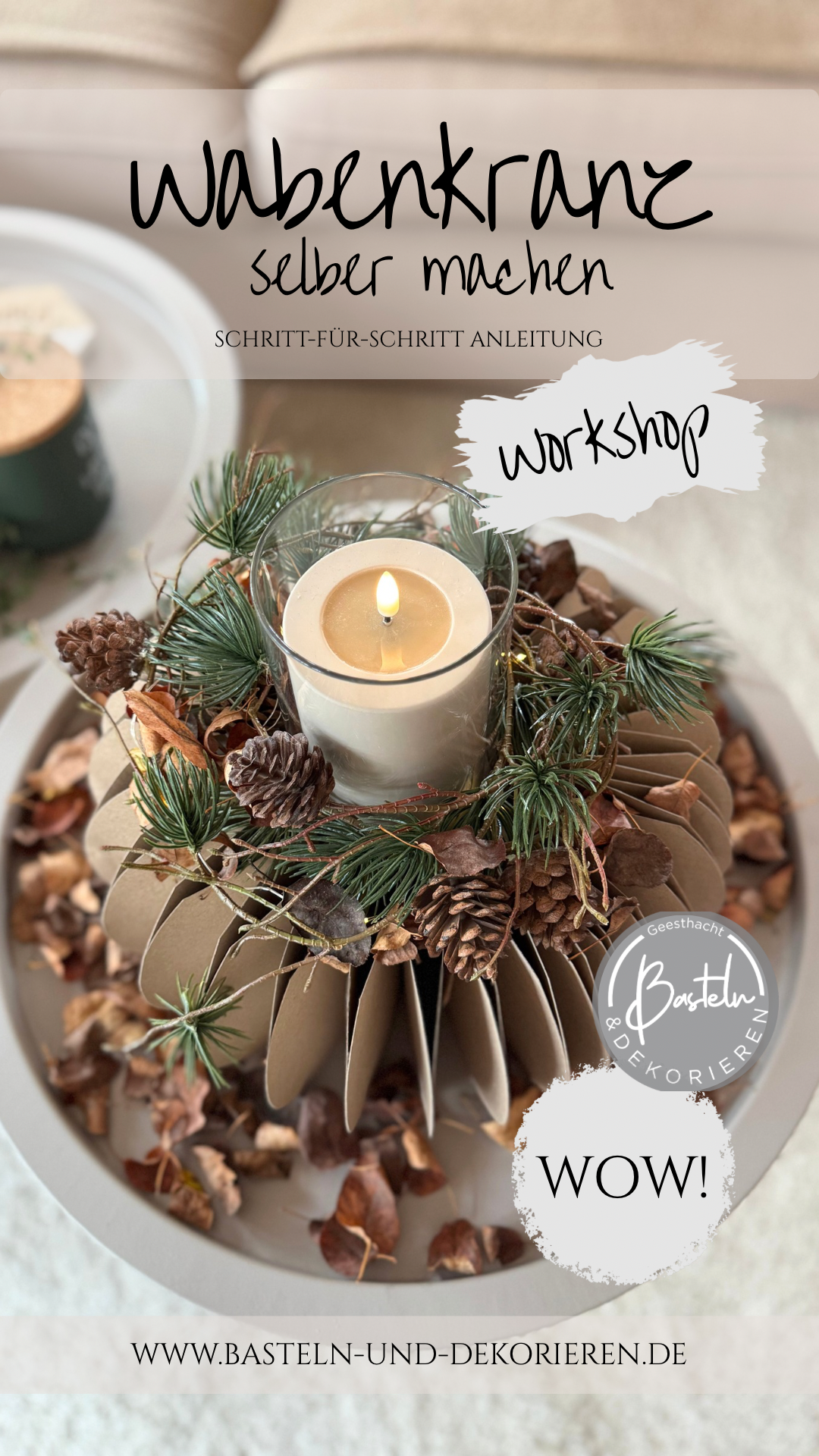 Workshop „Wabenkranz aus Papier“ – DIY-Dekoration | Freitag, 20.11.2026 | 17:00 Uhr