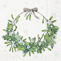 Mistletoe Wreath cream