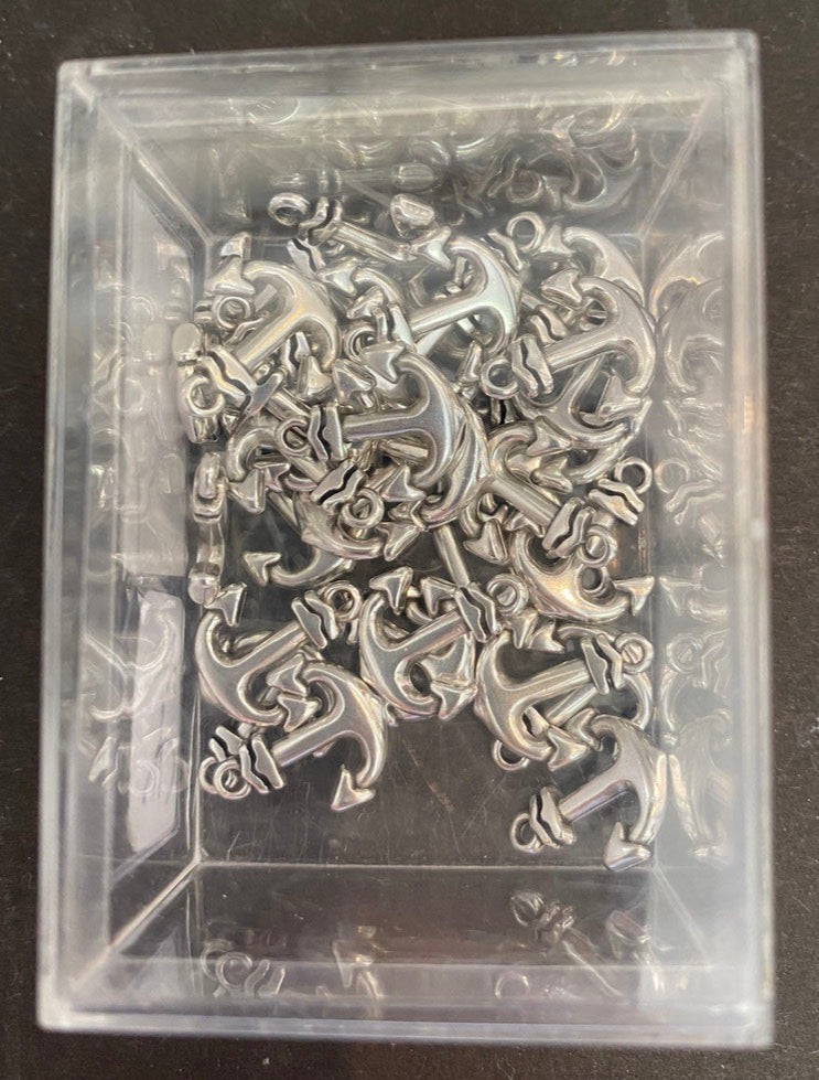 Metallanhänger Anker silber