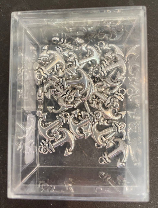 Metallanhänger Anker silber