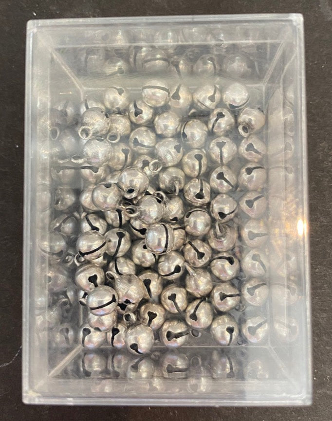Metallanhänger Schelle klein silber