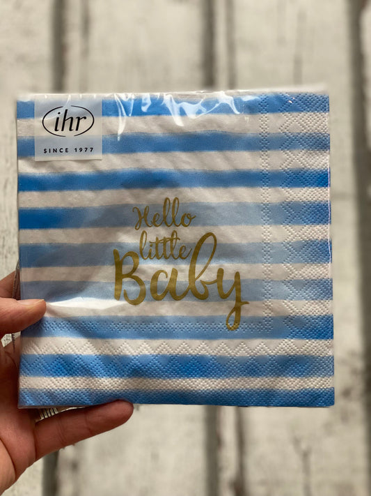 Serviette Hello little Baby