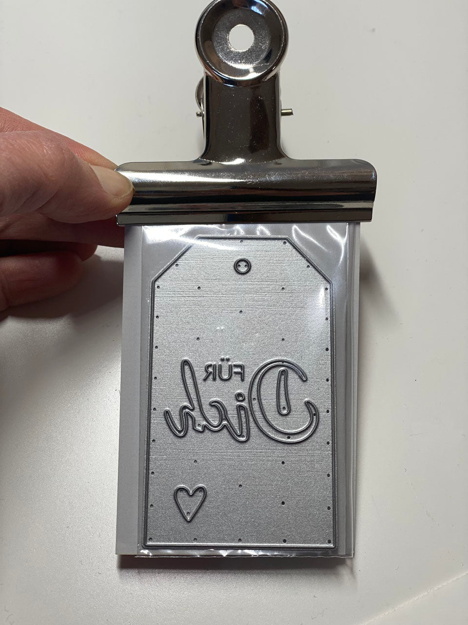 Stanzschablone Paketanhänger / Schild