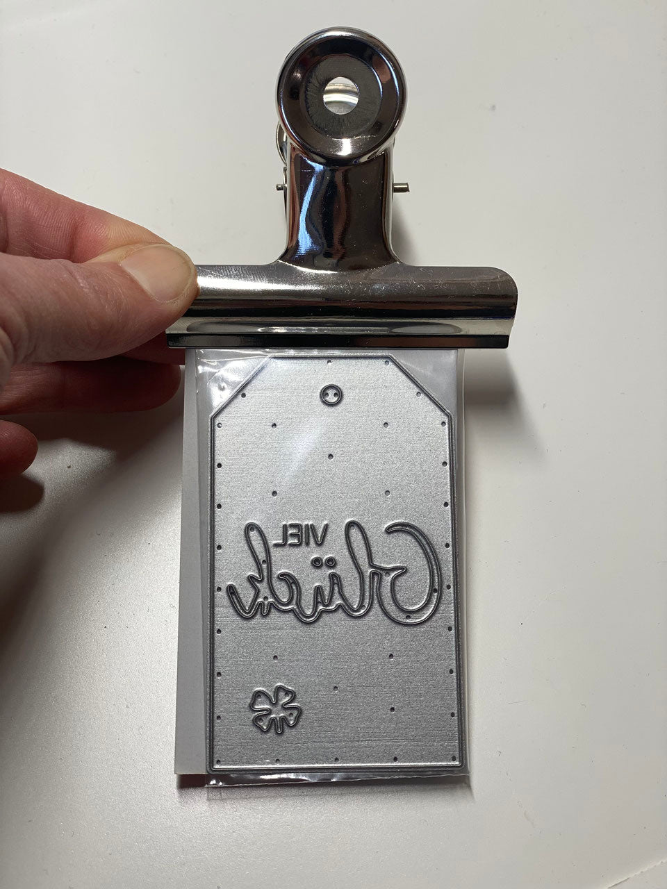 Stanzschablone Paketanhänger / Schild