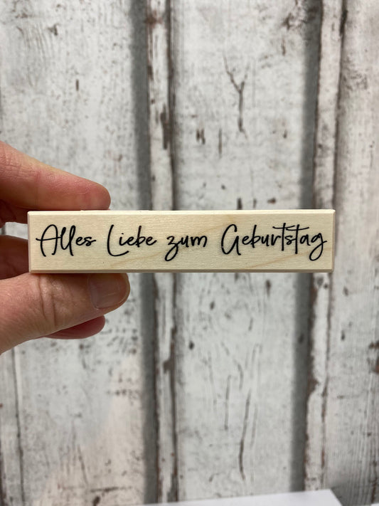 Stempel Alles Liebe zum Geburtstag