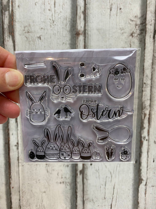 Stempel Clear Stamps frohe Ostern