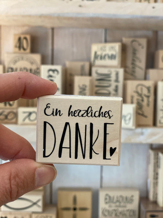 Stempel Ein herzliches Danke
