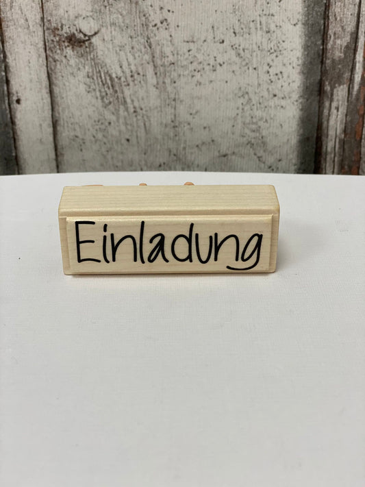 Stempel Einladung