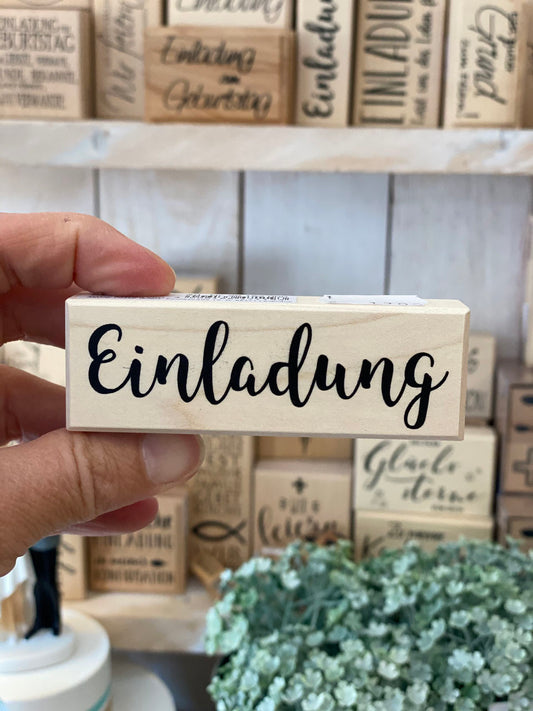 Stempel Einladung