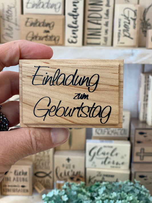 Stempel Einladung zum Geburtstag