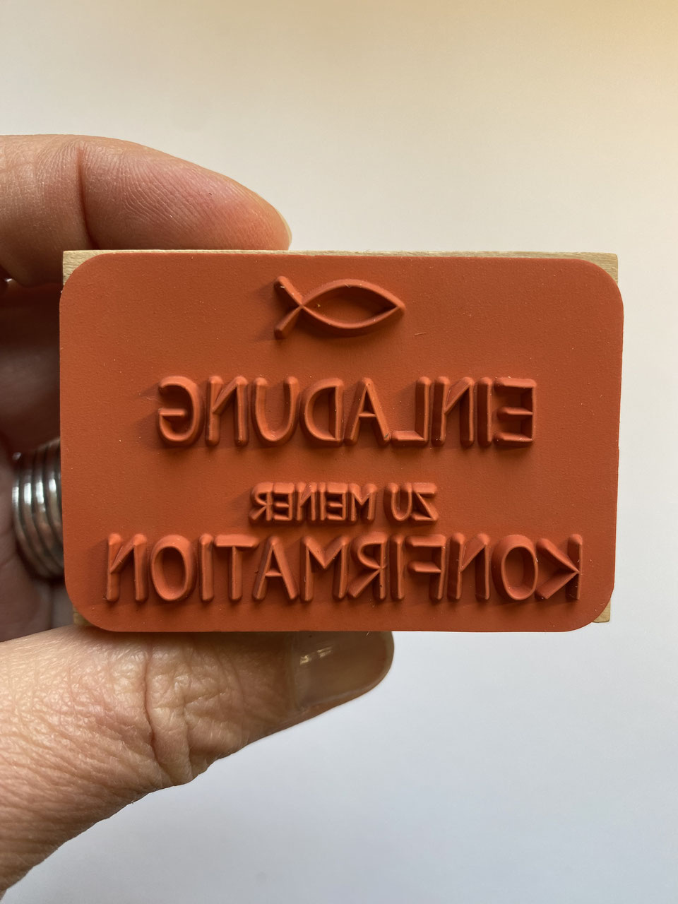 Stempel Einladung zur Konfirmation