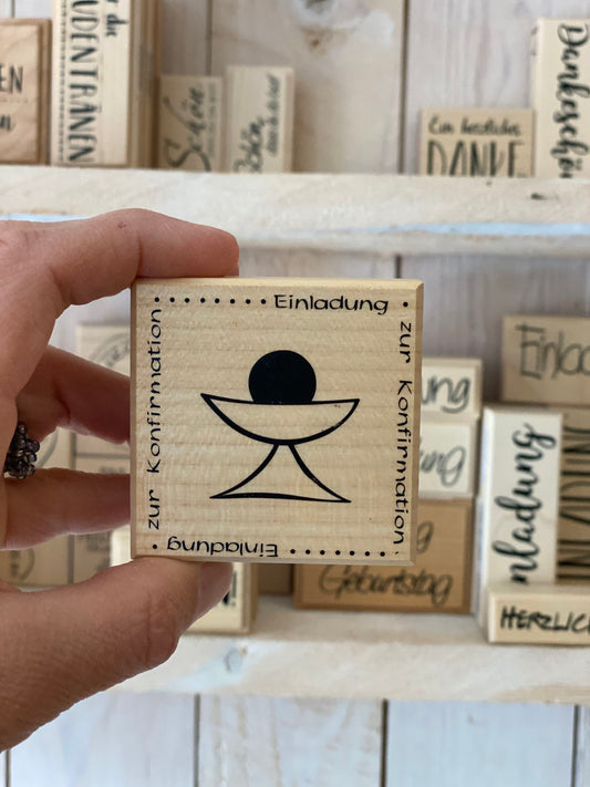 Stempel Einladung zur Konfirmation