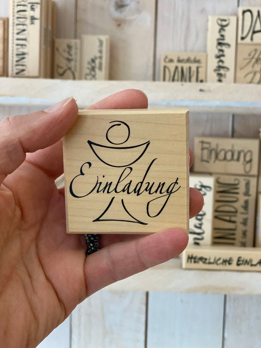 Stempel Einladung Kelch