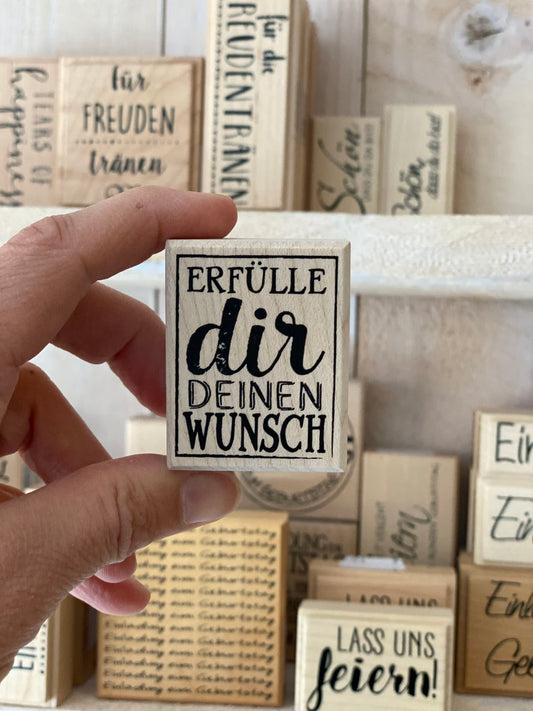 Stempel Erfülle dir deinen Wunsch