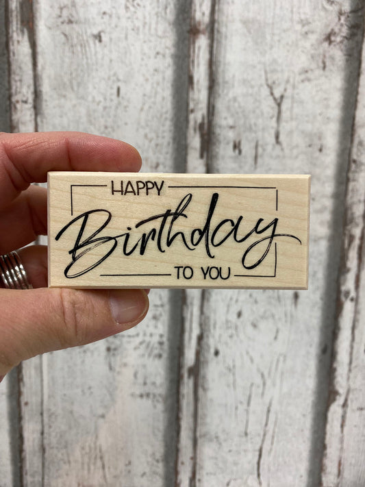 Stempel Happy Birthday TO YOU