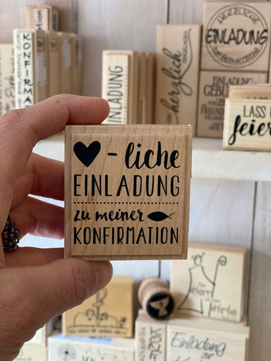 Stempel Herzliche Einladung zu meiner Konfirmation