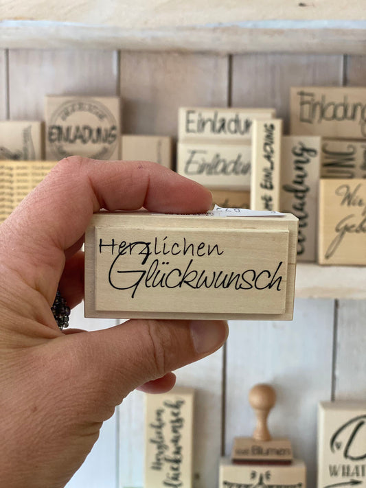 Stempel Herzlichen Glückwunsch