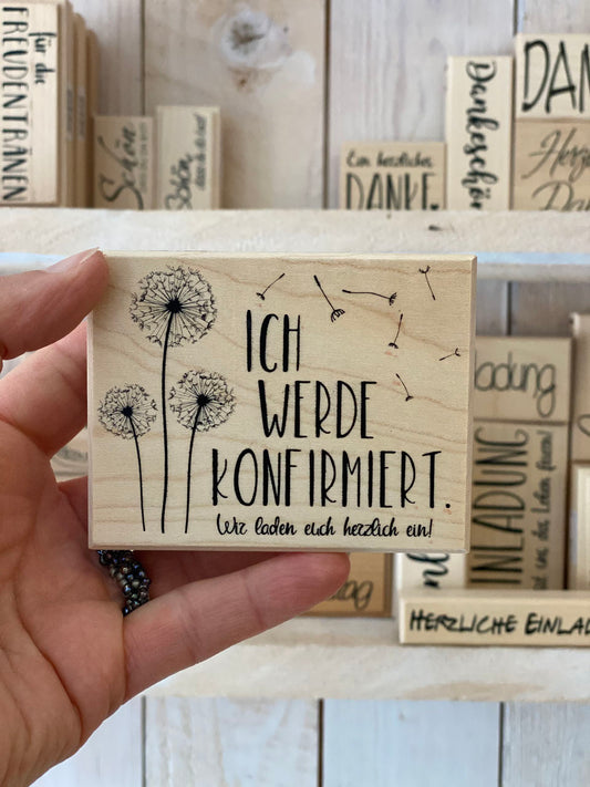 Stempel Ich werde konfirmiert