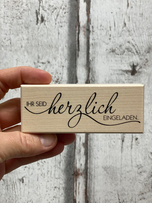 Stempel Ihr seid herzlich eingeladen