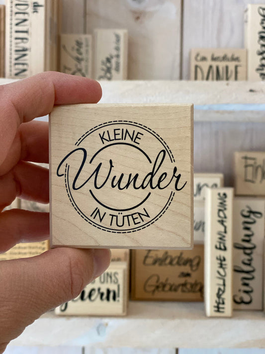 Stempel Kleine Wunder in Tüten