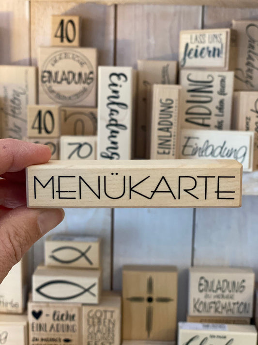 Stempel Menükarte
