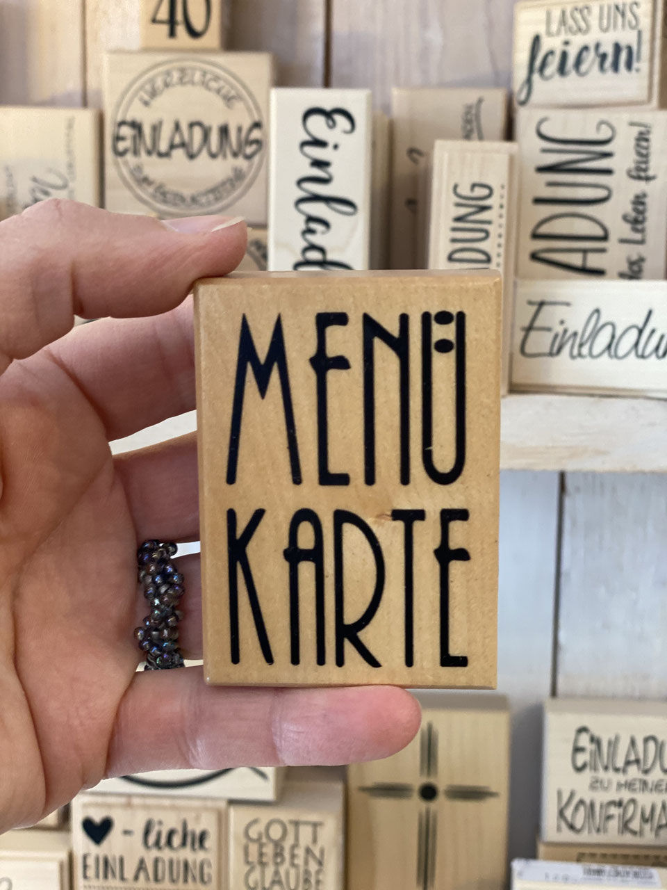 Stempel Menükarte