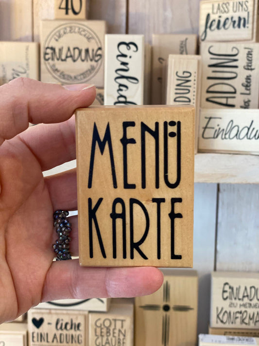 Stempel Menükarte