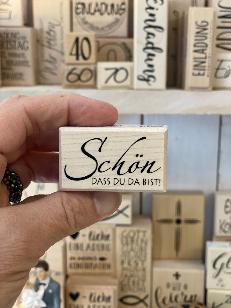 Stempel Schön DASS DU DA BIST!!