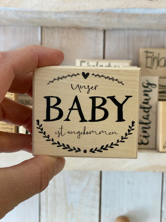 Stempel Unser Baby ist angekommen
