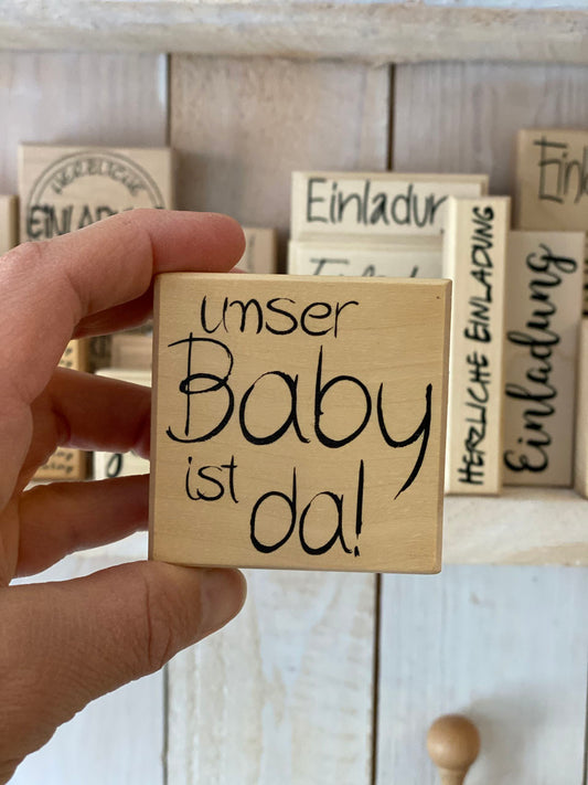 Stempel Unser Baby ist da!