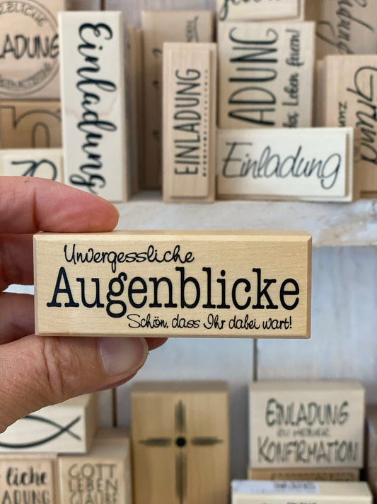 Stempel Unvergessliche Augenblicke Schön, dass ihr dabei wart!