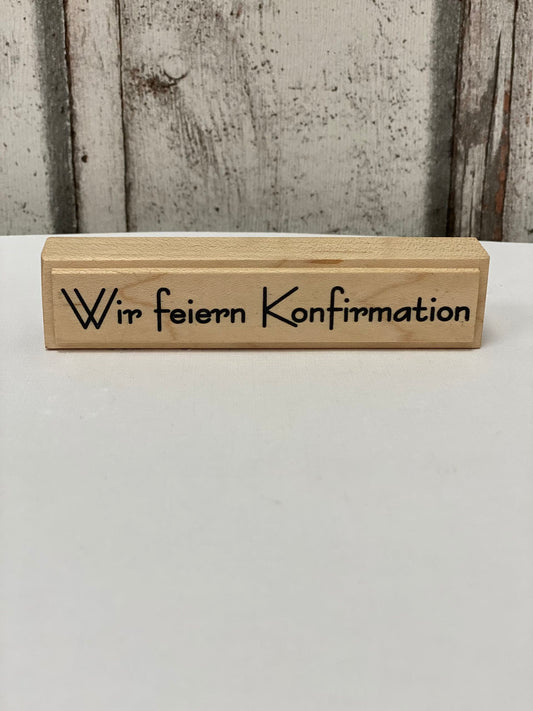 Stempel Wir feiern Konfirmation