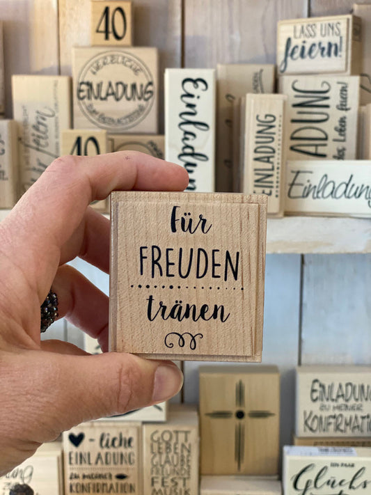 Stempel für FREUDEN tränen