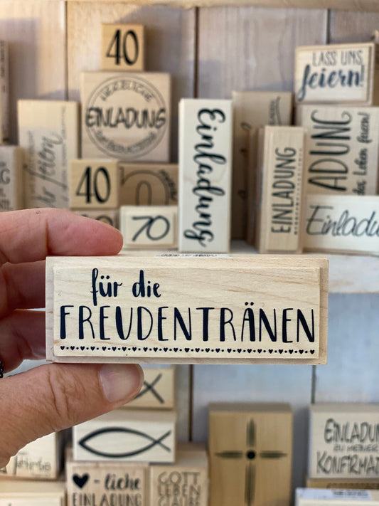 Stempel für die FREUDENTRÄNEN