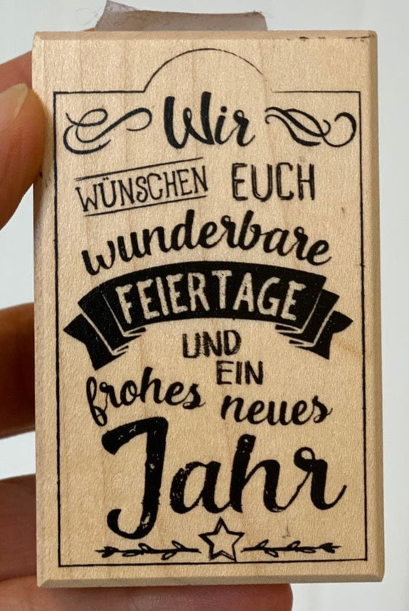 Stempel wunderbare Feiertage