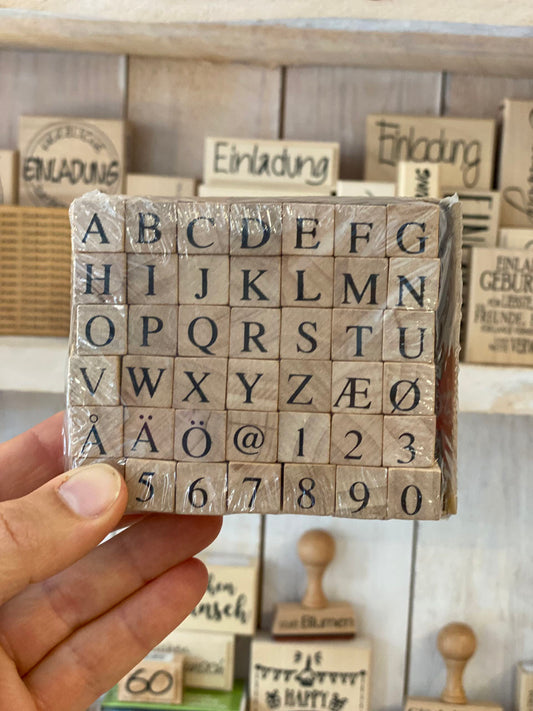 Stempelsatz Buchstaben modern