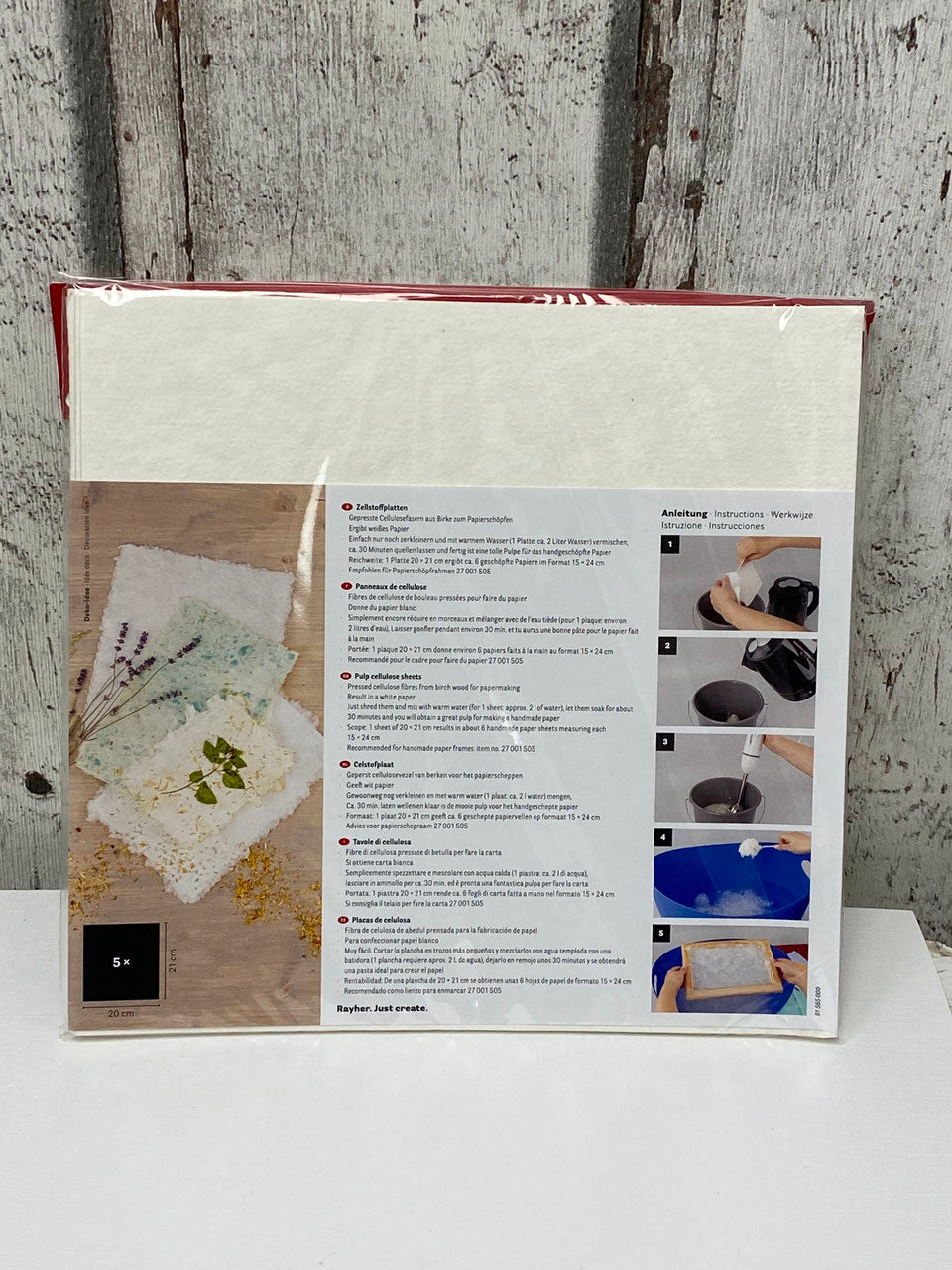 Zellstoffplatten 5 Stück