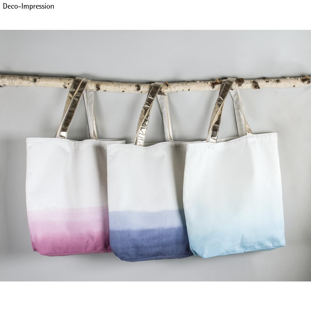 Fashion Shopper mit Metallic Tragegriffe