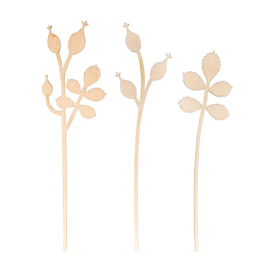 Holzstecker Hagebutte