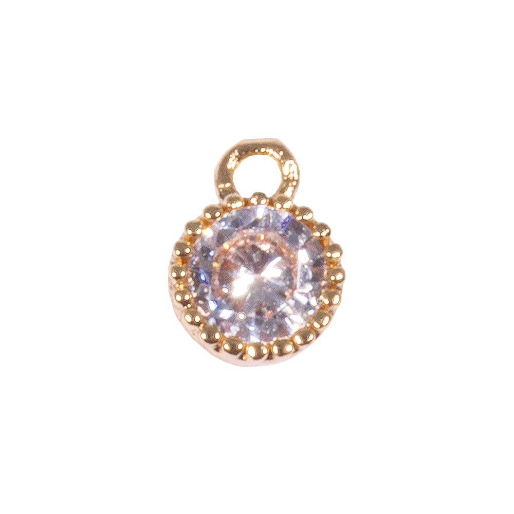 Metallanhänger mini Strass