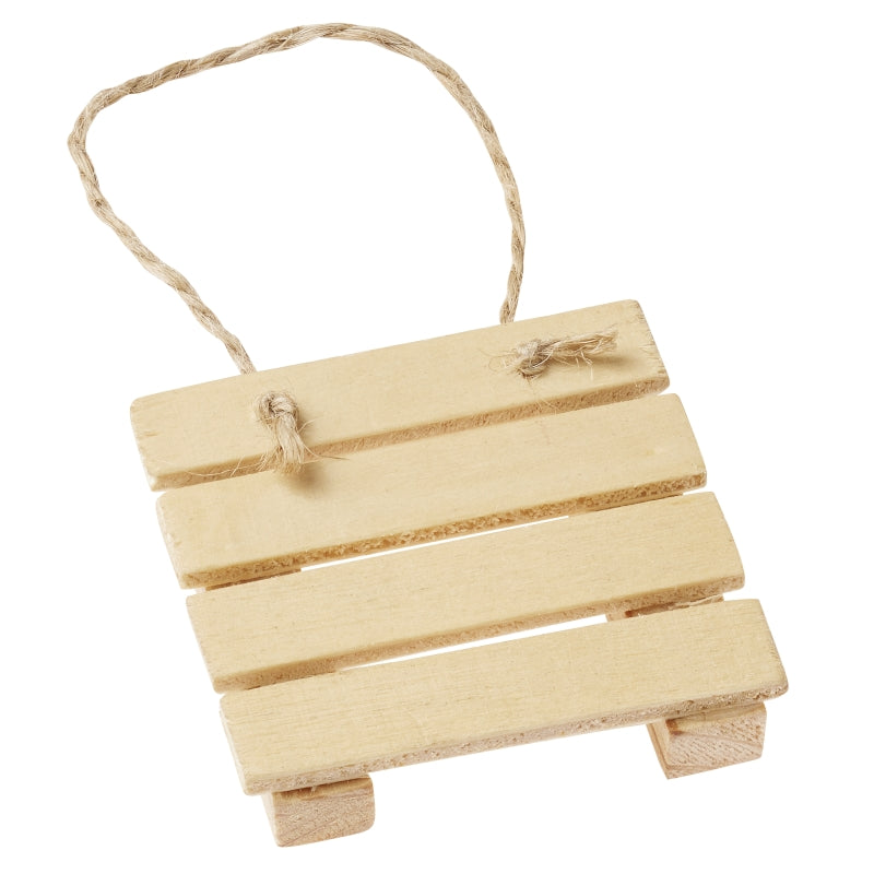 Holzpalette mit Band