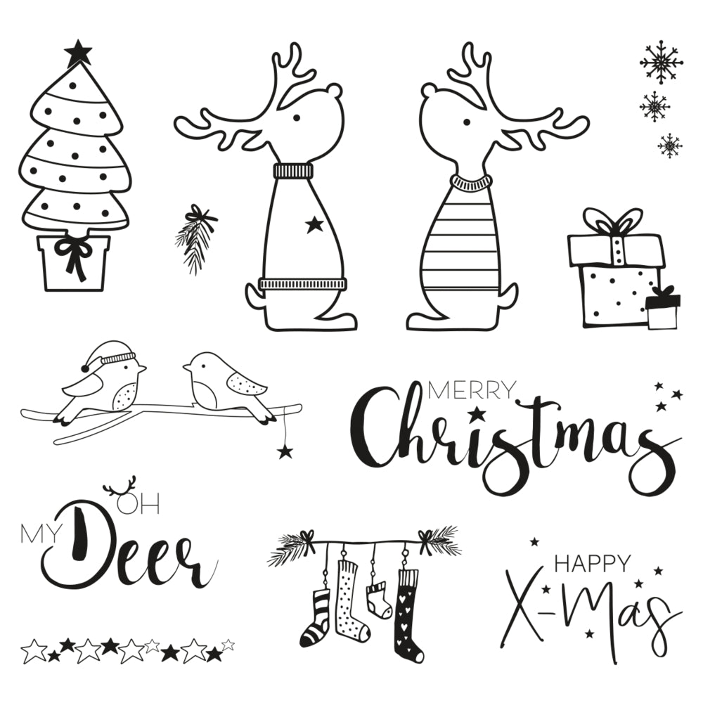Clear Stamps Rentierfreunde