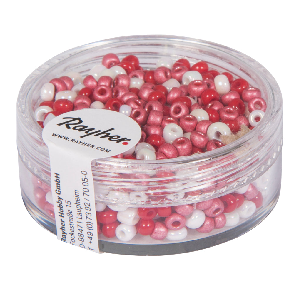 Rocailles, 2,6 mm perlmutt mix