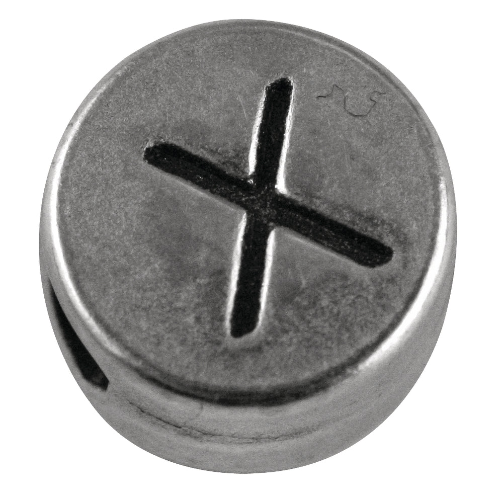 Buchstaben aus Metall silber