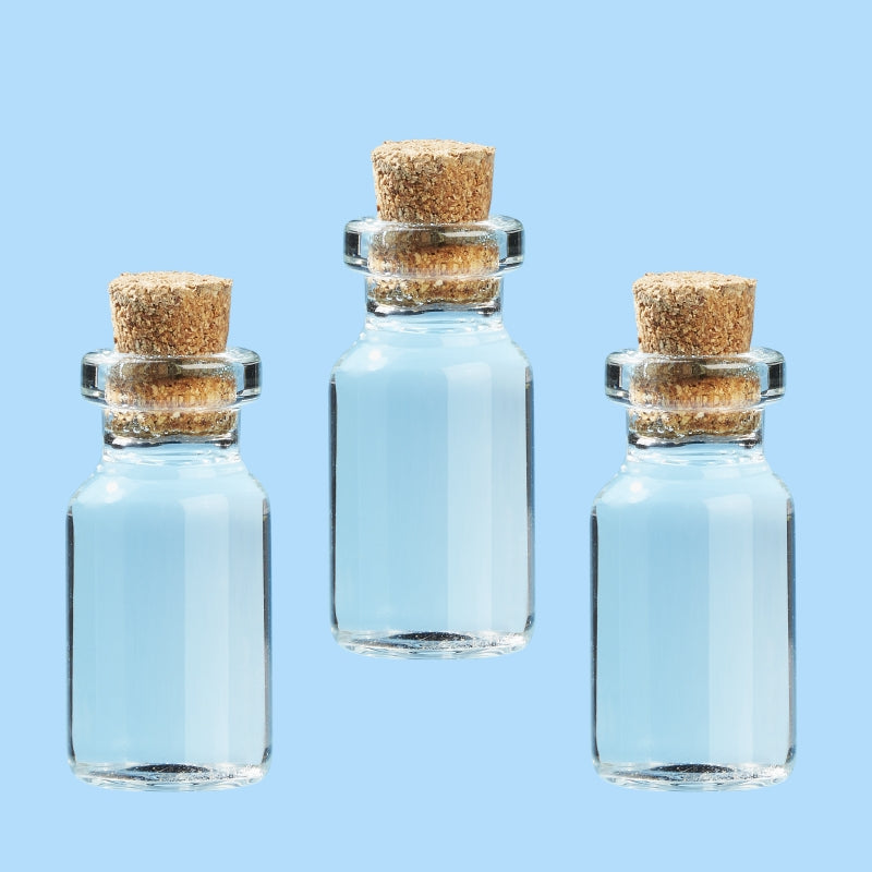 Glasflasche mit Korkverschluss