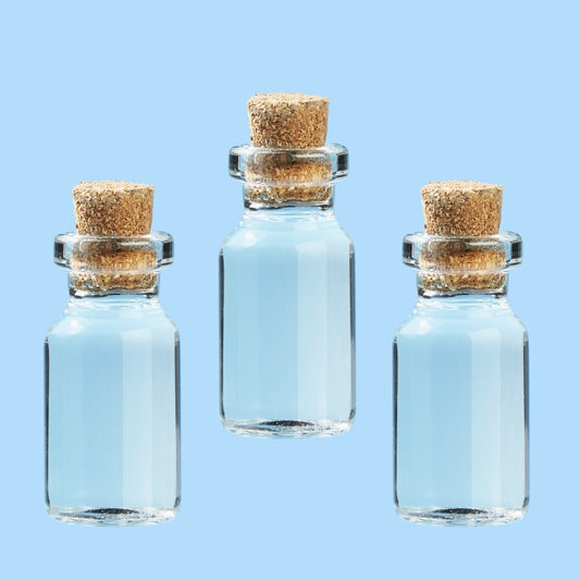 Glasflasche mit Korkverschluss