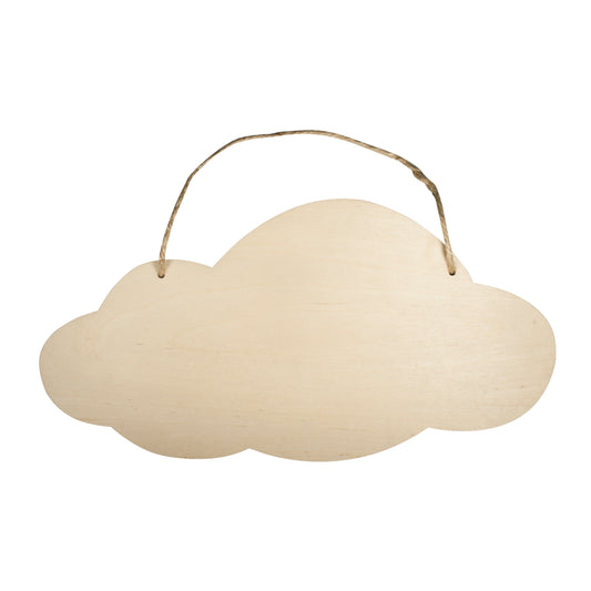 Holzschild Wolke