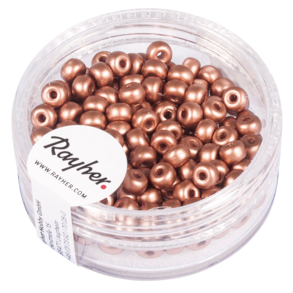 Rocailles matt samt 4 mm ø verschiedene Farben
