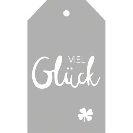 Stanzschablone Paketanhänger / Schild