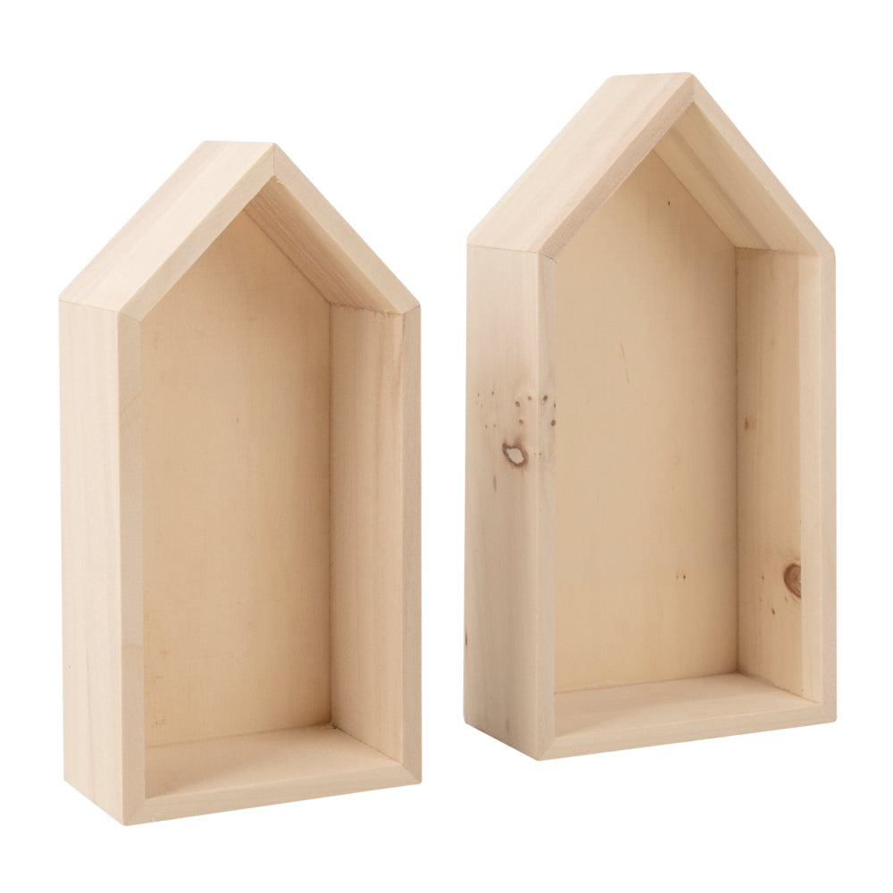 Holz Rahmen Häuser Satz